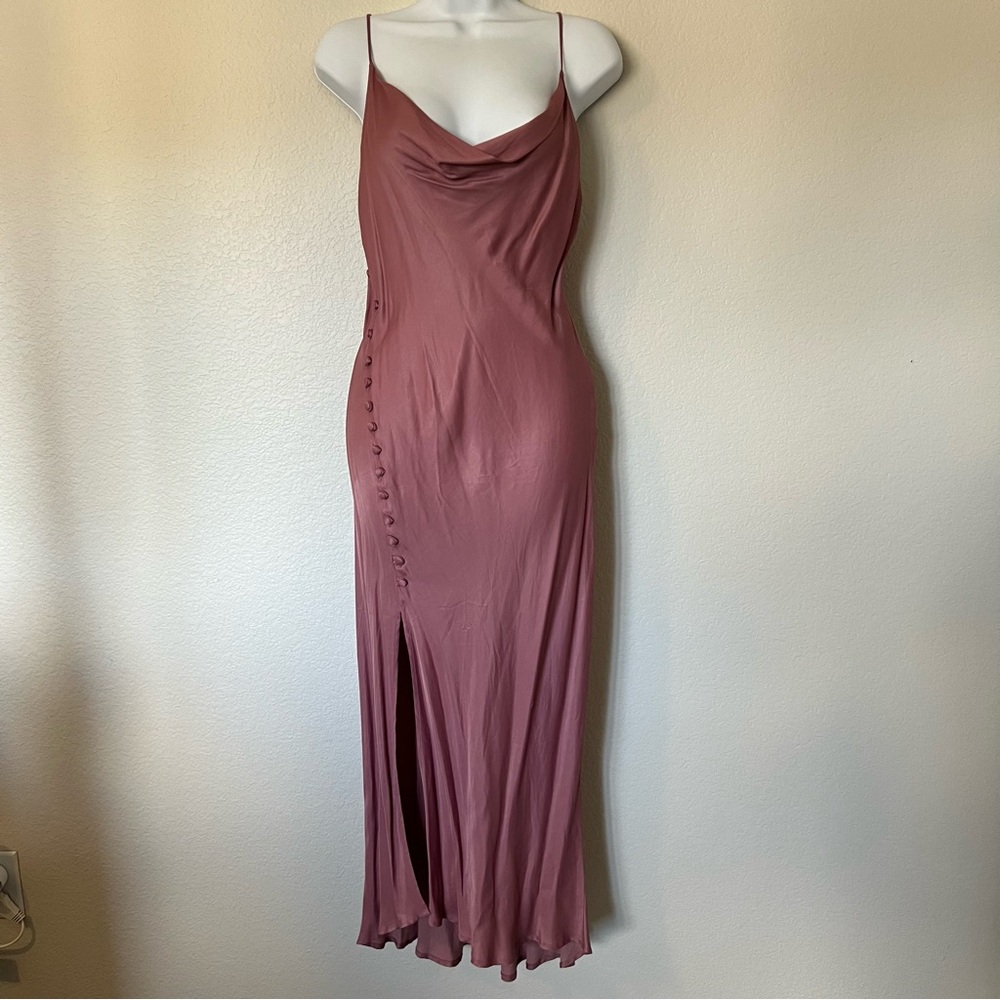 Zara Elegant Mauve Slip Dress
